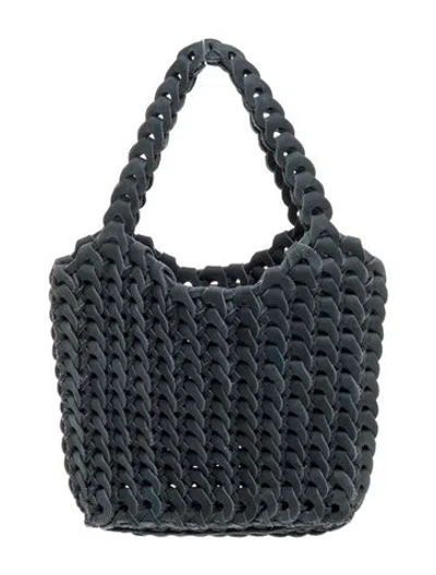 Pre-owned Bembien Leather Top Handle Bag In Blue