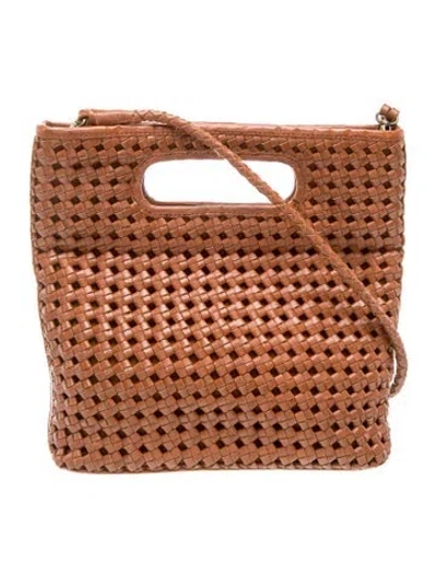 Pre-owned Bembien Leather Top Handle Bag In Brown