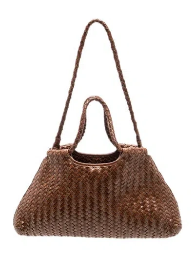 Pre-owned Bembien Leather Top Handle Bag In Brown