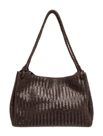 Pre-owned Bembien Leather Tote In Brown/grey