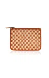Bembien Mara Woven Leather Pouch In Multi