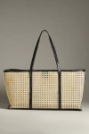 Bembien Margot Large Rattan Beach Tote In Black