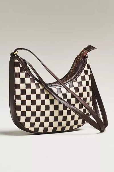 Bembien Mini Woven Sling Bag In Brown
