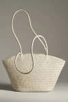 Bembien Mira Woven Tote In Beige