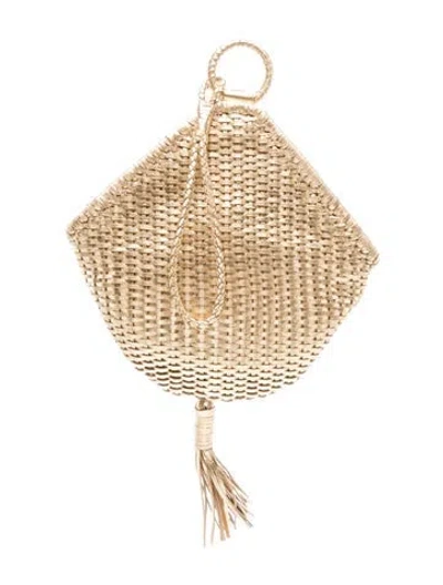 Pre-owned Bembien Raffia Clutch W/ Tags In Neutrals