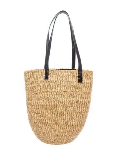 Pre-owned Bembien Raffia Shoulder Bag In Neutral