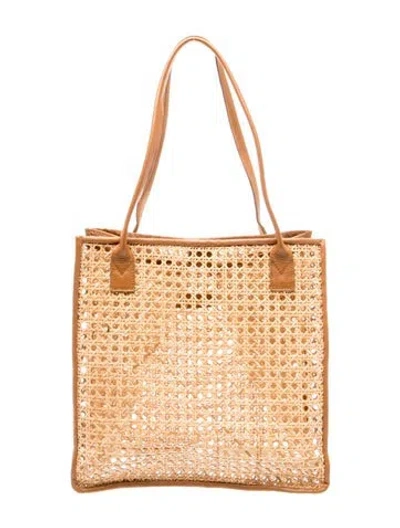 Pre-owned Bembien Rattan Tote In Neutrals