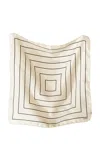 Bembien Simone Silk Scarf In Black,white
