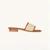 Bembien Women's Ona Slide Sandal In Caramel Raffia