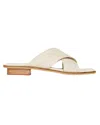 Bembien Tosca Woven Leather Slides In White