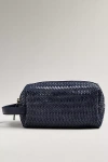 Bembien Woven Leather Pouchette In Blue