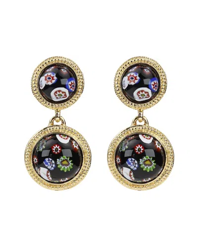 Ben-amun 24k Plated Earrings In Black
