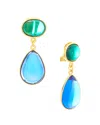 Ben-amun 24k Plated Earrings In Multi