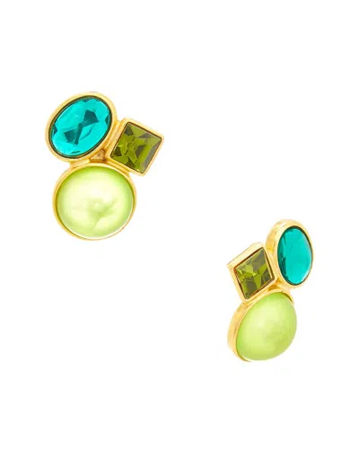 Ben-amun 24k Plated Earrings In Multi