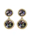 Ben-amun 24k Plated Earrings In Multi