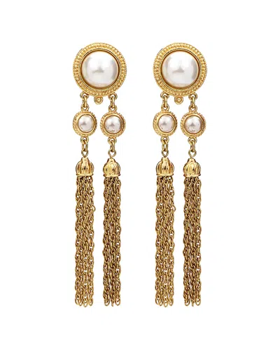 Ben-amun 24k Plated Tassel Drop Earrings In Gold
