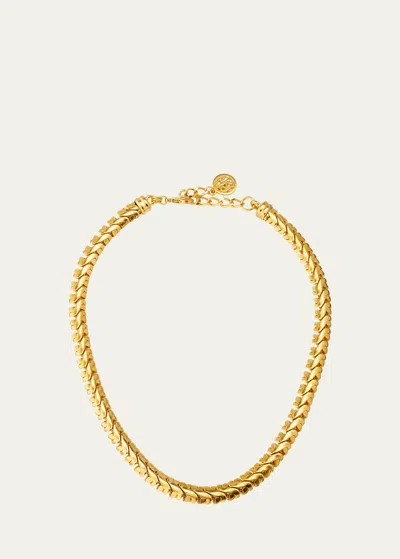 Ben-amun Aurelia Gold Snake Necklace In Yg