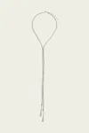 Ben-amun Cobra Long Slim Necklace In Silver In Metallic