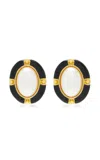 Ben-amun Exclusive Gold-tone Enamel Pearl Earrings