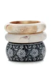 Ben-amun Exclusive Set-of-three Resin Bangles In Gold
