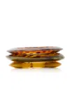 Ben-amun Set-of-three Thin Bangles In Multi