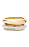 Ben-amun Exclusive Set-of-two Gold And Silver Tone Bangles