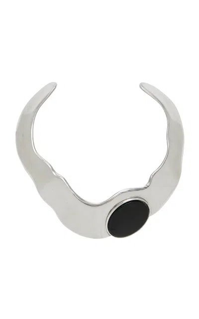 Ben-amun Exclusive Silver-tone Stone Necklace In Metallic