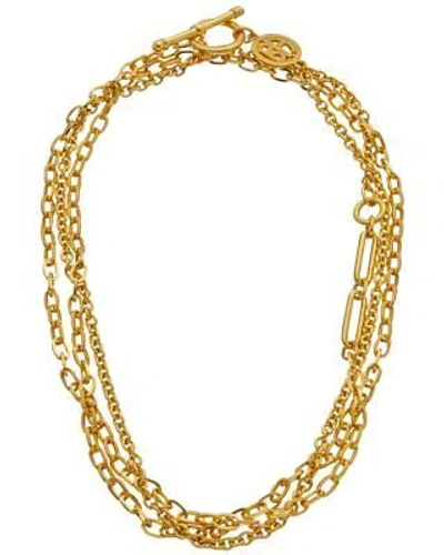 Pre-owned Ben-amun Gold Link 24k Plated Necklace Women's