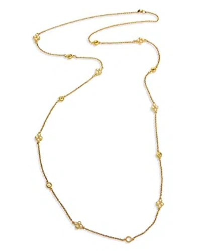 Ben-amun Imitation Pearl Station Strand Necklace, 45 In Gold