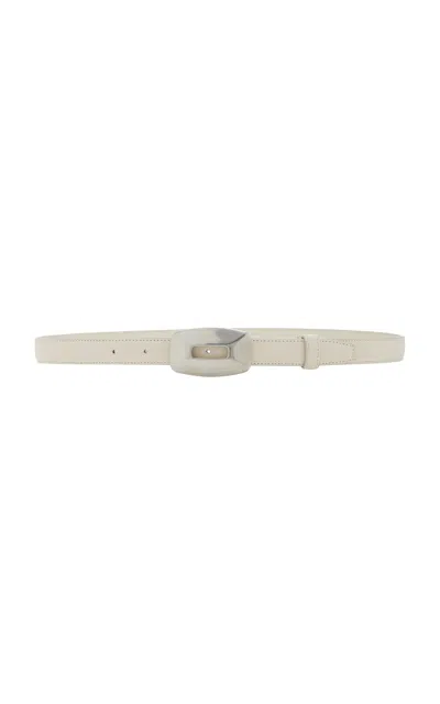 Ben-amun Leather Belt In Ivory