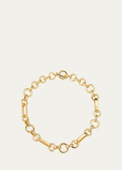 Ben-amun Olivia Gold Oval Chain Link Necklace In Yg