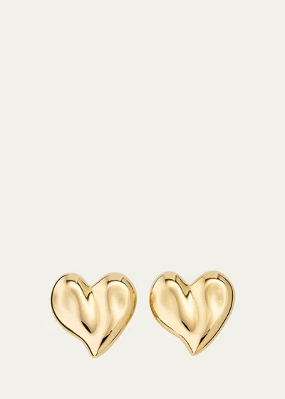 Ben-amun Pamela Gold Heart Shape Clip-on Earrings In Yg
