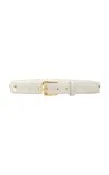 Ben-amun Studded Suede Belt In Ivory