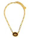 Ben-amun Tortoiseshell Look Pendant Necklace, 17 In Gold