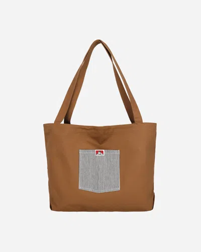 Ben Davis Canvas Tote Bag In Brown