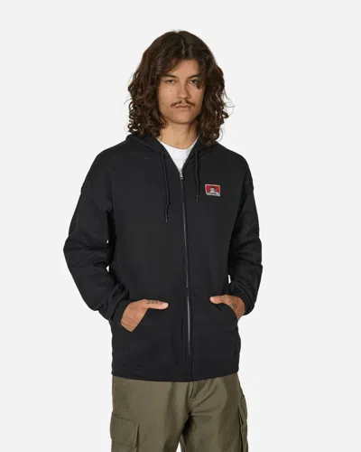 Ben Davis Full Zip Hooded Sweatshirt In Black