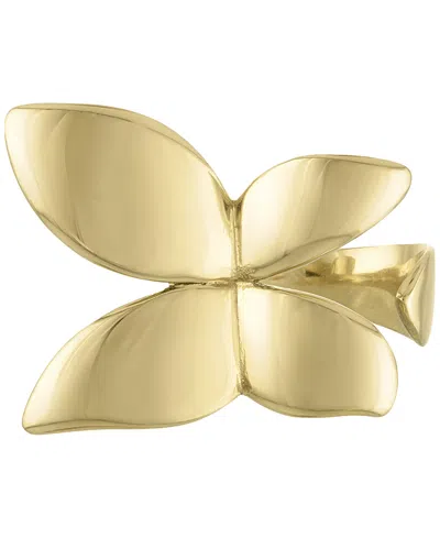Ben Oni 18k Gold-plated Stainless Steel Butterfly Ring In No Color