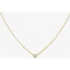 Ben Oni Bezel Cz Pendant Necklace In Gold