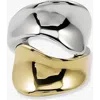 Ben Oni Cadence Gold And Silver Ring In Gold