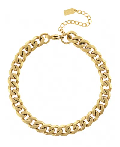 Ben Oni Gold-tone Bold Non-tarnish Curb Chain Anklet