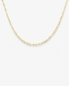 Ben Oni Gold Vermeil Dainty Paper Clip Necklace In Gold