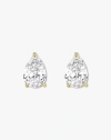 Ben Oni Gold Vermeil Pear Stud Earrings In Gold