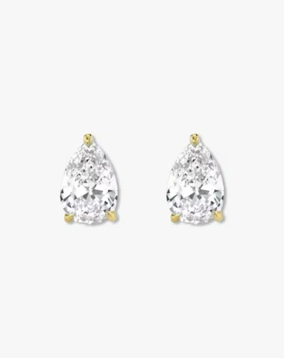 Ben Oni Gold Vermeil Pear Stud Earrings