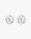 Ben Oni Gold Vermeil Square Stud Earrings In Gold