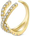 Ben Oni Jackie X Cubic Zirconia Ear Cuff In Gold