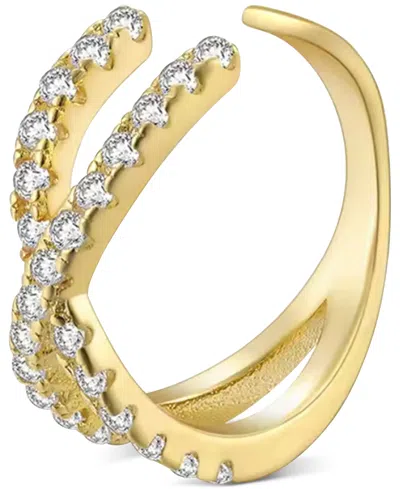 Ben Oni Jackie X Cubic Zirconia Ear Cuff In Gold