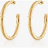 Ben Oni Medium Open Hoop Earrings In Gold