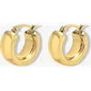 Ben Oni Polished Bold Huggie Hoops In Gold
