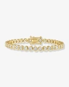 Ben Oni Round Bezel Tennis Bracelet In Gold