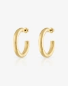 Ben Oni Small Open Hoop Earrings In Gold